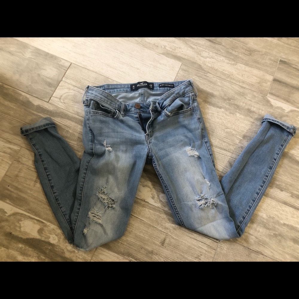 Hollister Ripped Blue Jeans